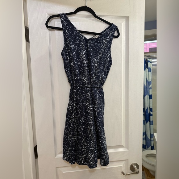 LOFT Dresses & Skirts - LOFT Navy and White Mini Dress